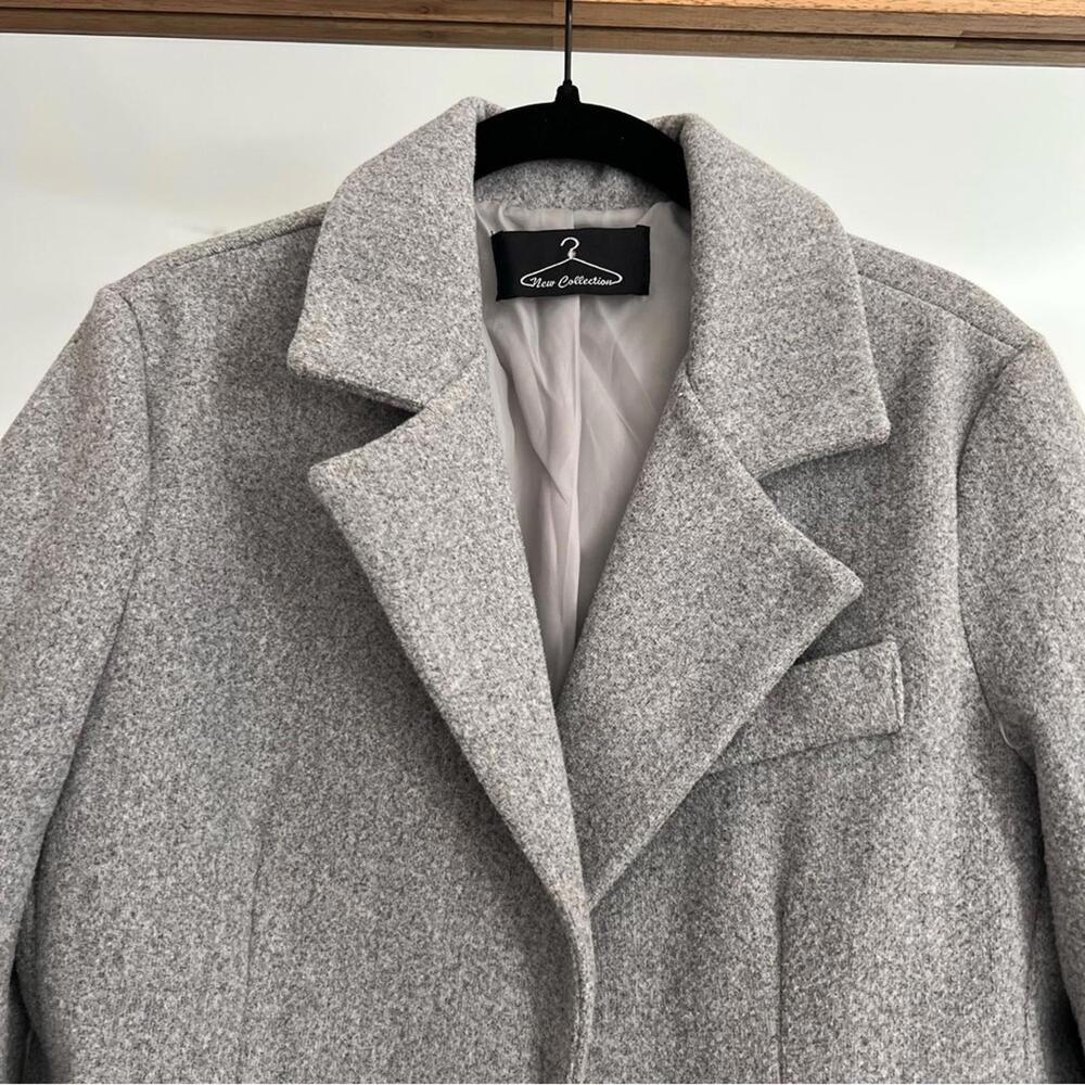 Gray Women's Pea Coat - Picture 3 of 3